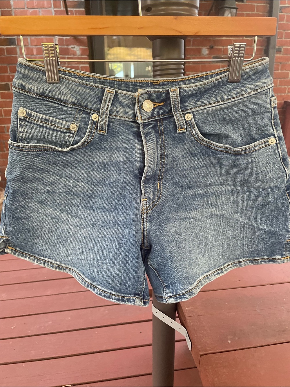 Levi's Light Blue Denim A-Line Shorts